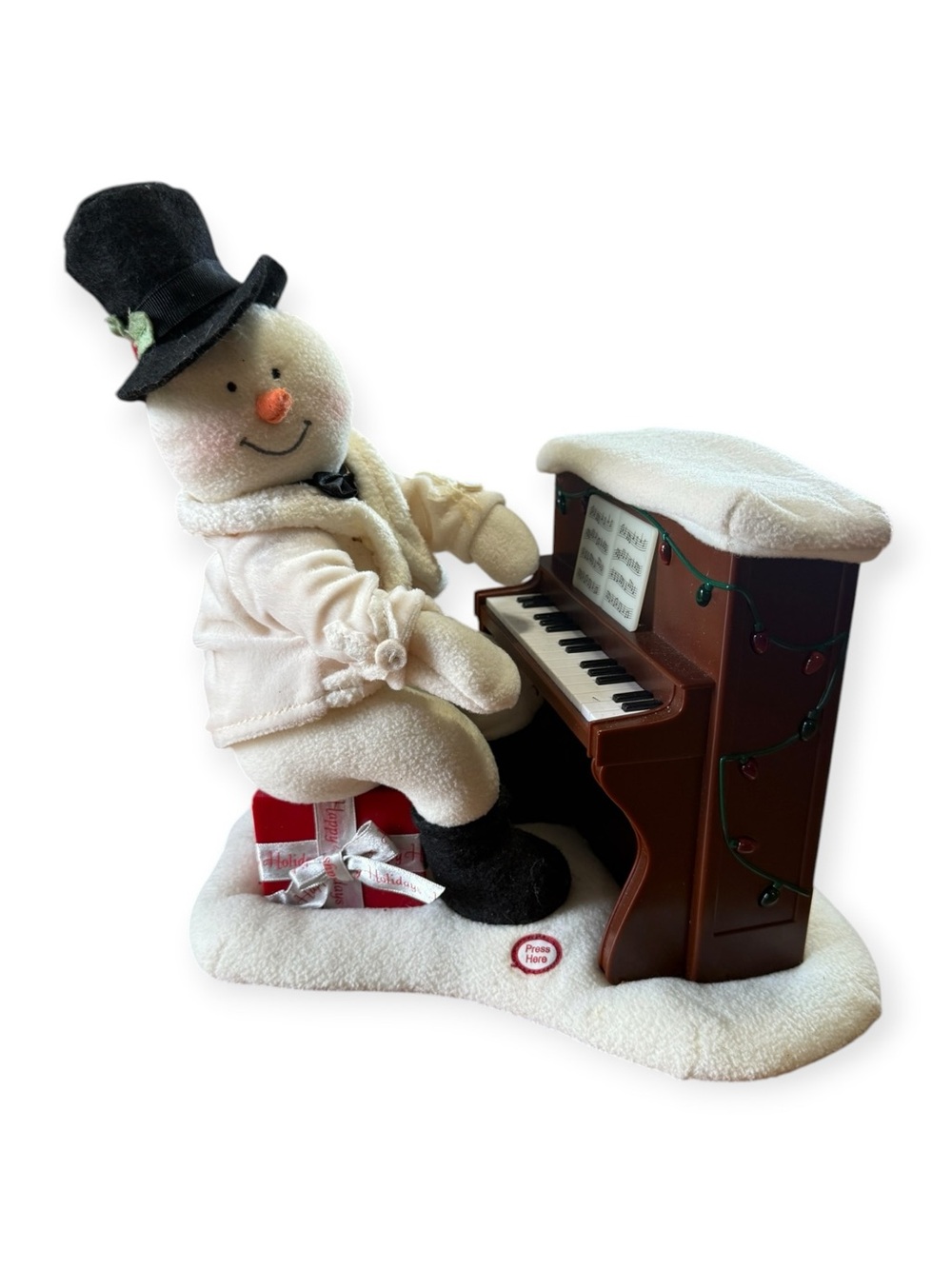 Hallmark Jingle Pals Animated Singing Piano Playing Singing Snowman(Tested)